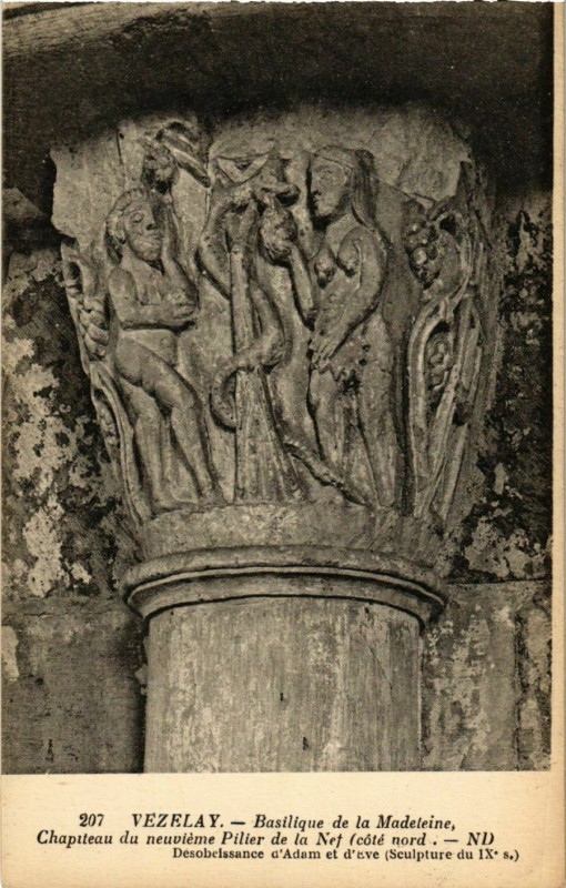 Carte postale ancienne Vezelay - Basilique de la Madeleine - Artwork France à Vézelay