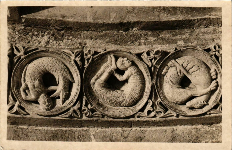 Carte postale ancienne Vezelay - Eglise Abbatiale de la Madeleine - Artwork France à Vézelay