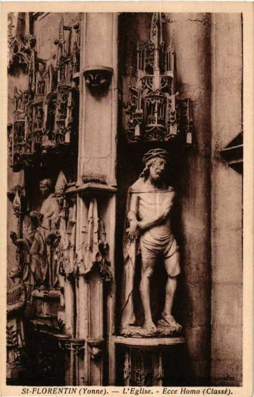 Carte postale ancienne Saint-Florentin - L'Eglise - Ecce Homo France à Saint-Florentin