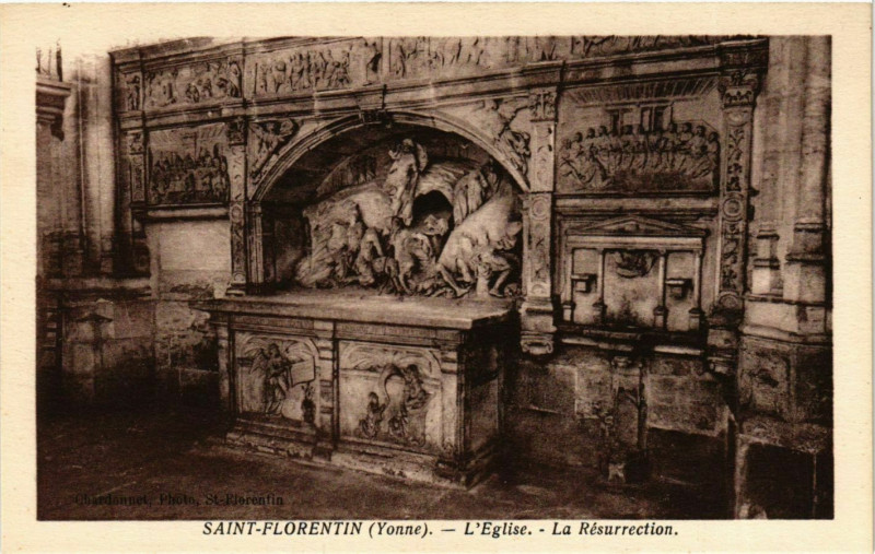 Carte postale ancienne Saint-Florentin - L'Eglise - La Ressurection France à Saint-Florentin