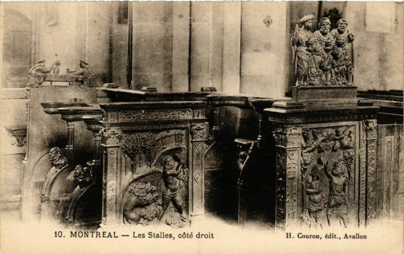 Carte postale ancienne Montreal - Les Stalles - Cote Droit France à Montréal