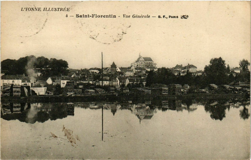 Carte postale ancienne Saint-Florentin - Vue Generale France à Saint-Florentin