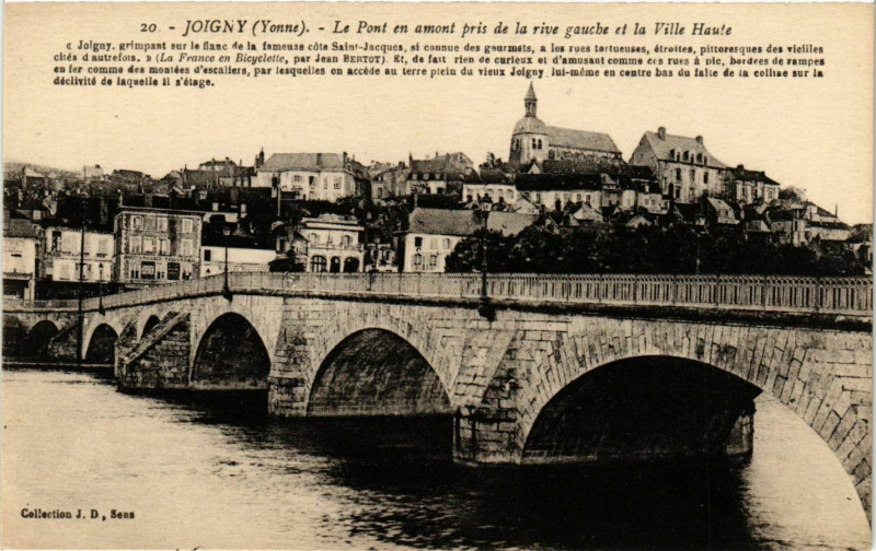 Carte postale ancienne Joigny - Le Pont France à Joigny