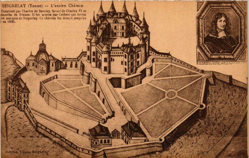 Carte postale ancienne Seignelay - L'Ancien Chateau France à Seignelay
