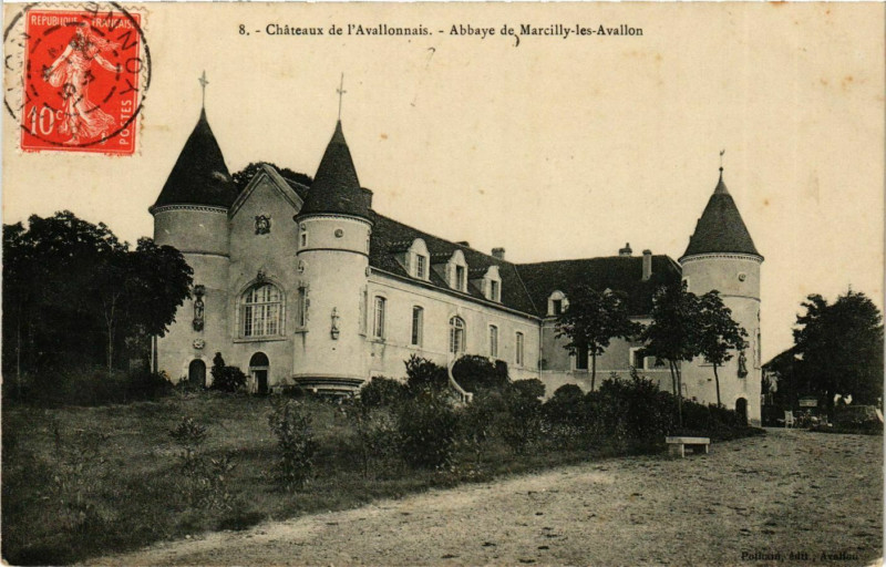 Carte postale ancienne Avallon - Abbaye de Marcilly-les-Avallon France à Avallon