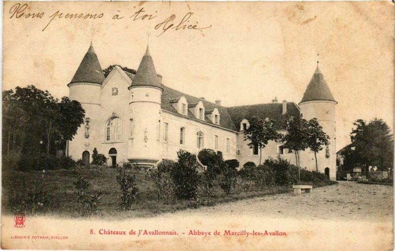 Carte postale ancienne Avallon - Abbaye de Marcilly-les-Avallon France à Avallon