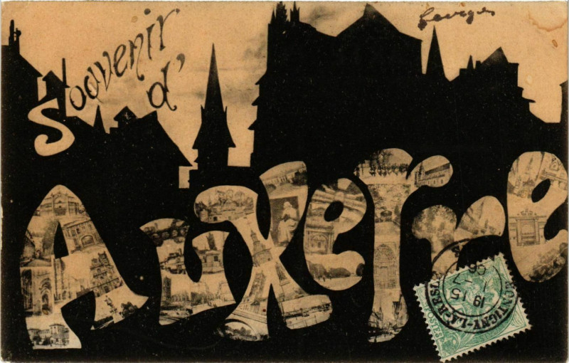 Carte postale ancienne Auxerre - Scenes - Crest France à Auxerre