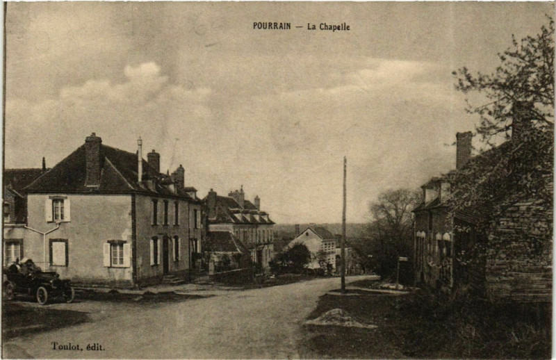 Carte postale ancienne Pourrain La Chapelle à Pourrain