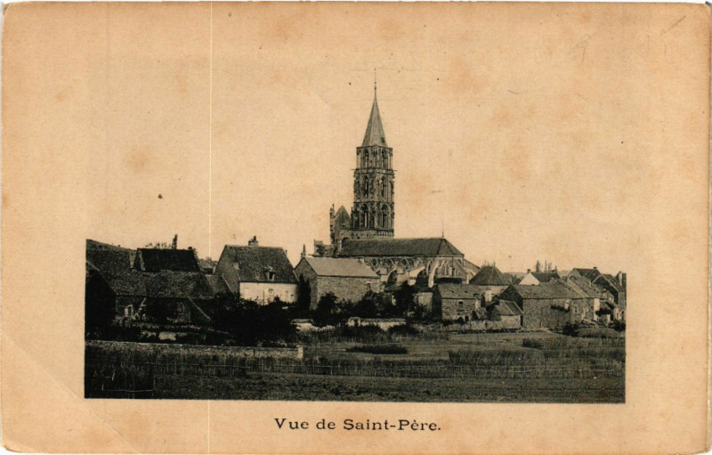 Carte postale ancienne Vue de Saint-Pere à Saint-Père