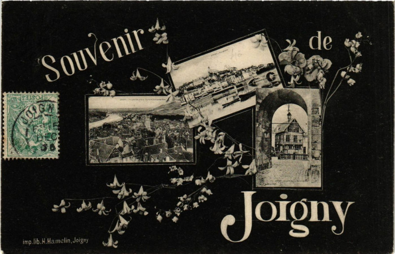 Carte postale ancienne Souvenir de Joigny à Joigny