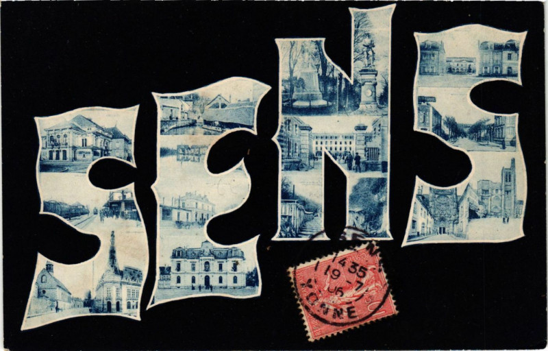 Carte postale ancienne Sens à Sens