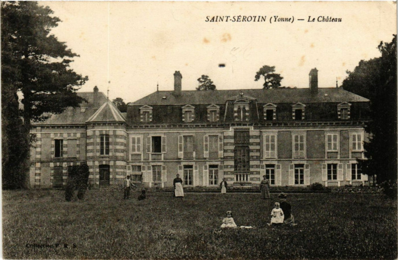 Carte postale ancienne Saint-Serotin - Le Chateau à Saint-Sérotin