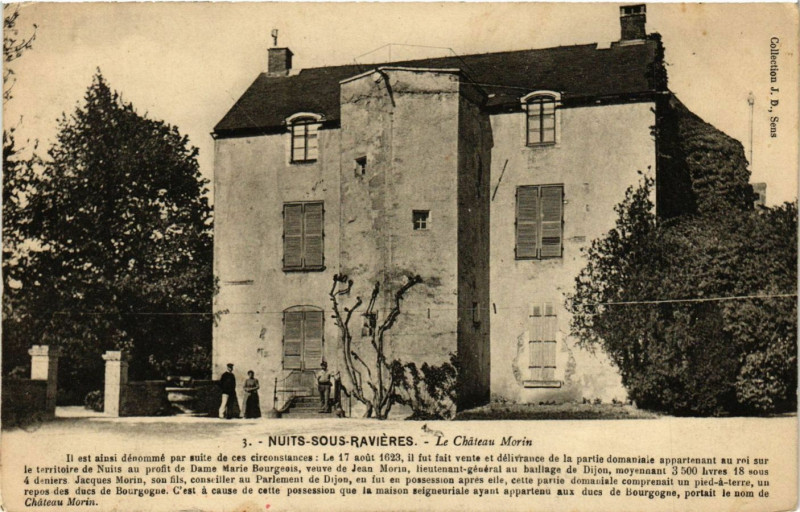 Carte postale ancienne Nuits-sous-Ravieres - Le Chateau Morin à Nuits