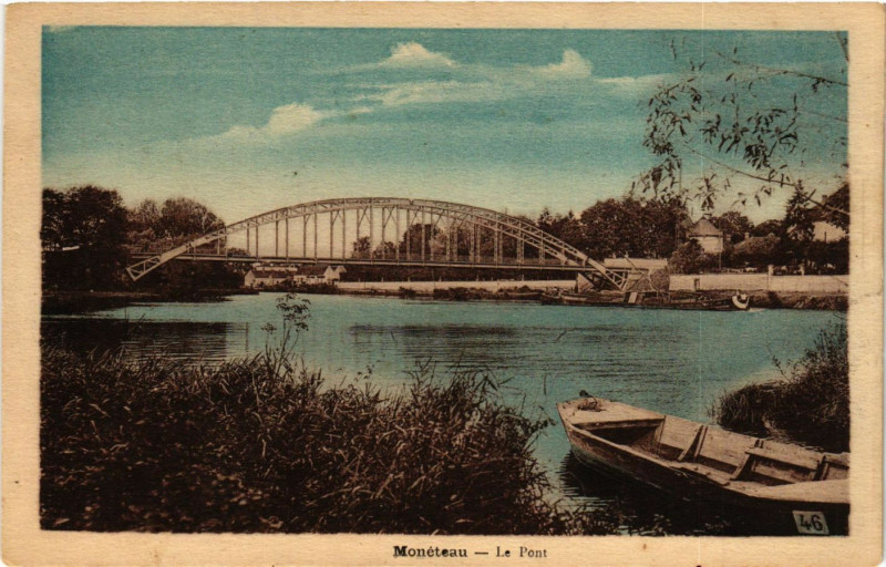 Carte postale ancienne Moneteau - Le Pont à Monéteau