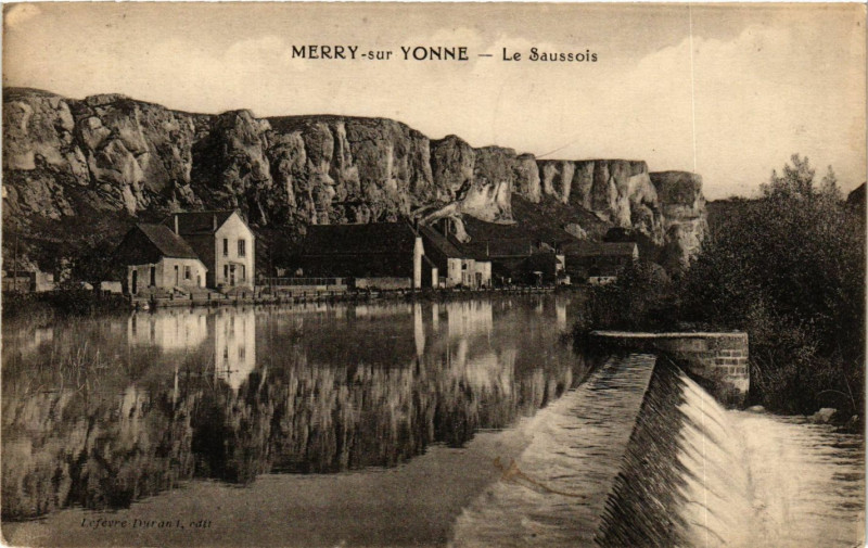 Carte postale ancienne Merry-sur-Yonne - Le Saussois à Merry-sur-Yonne