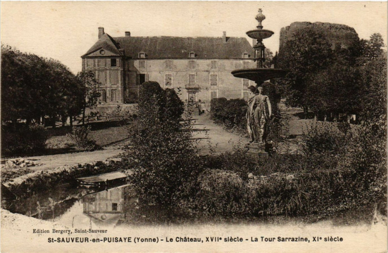 Carte postale ancienne Saint-Sauveur-en-Puisaye - Le Chateau Xvii s. - La Tour à Saint-Sauveur-en-Puisaye