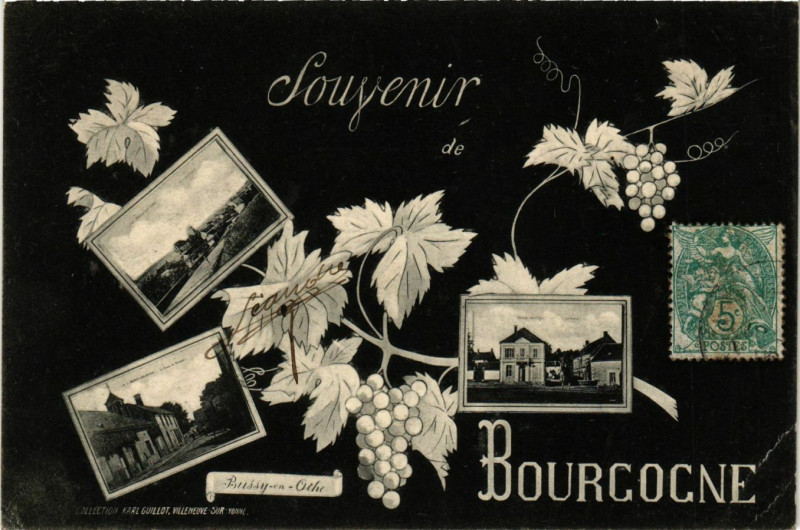 Carte postale ancienne Souvenir de Bourgogne