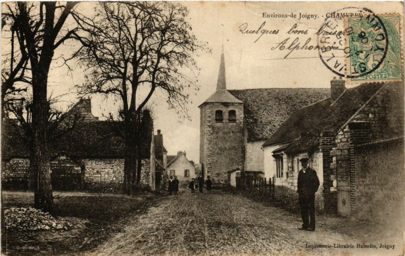 Carte postale ancienne Env. de Joigny - Chamvres à Joigny