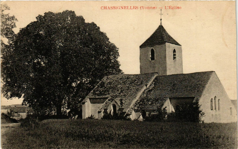 Carte postale ancienne Chassignelles - L'Eglise à Chassignelles