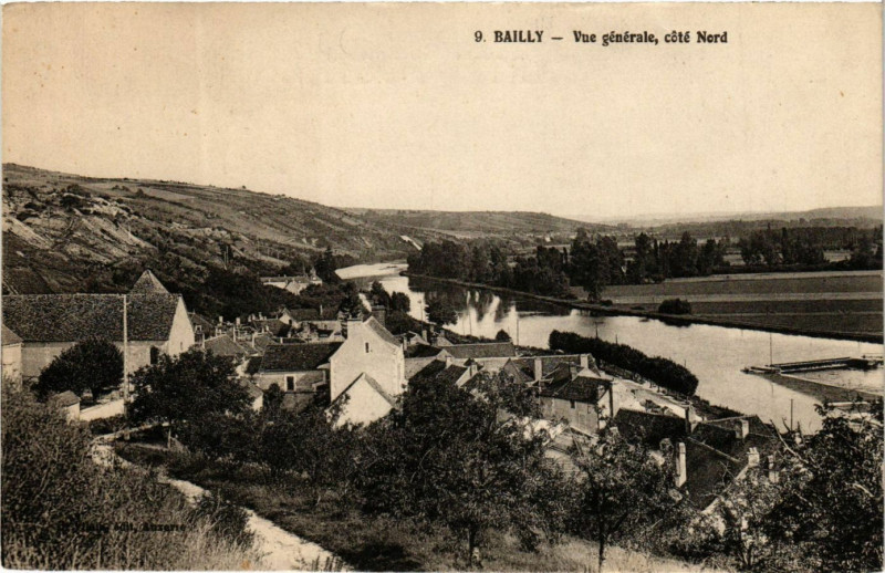 Carte postale ancienne Bailly - Vue générale cote Nord