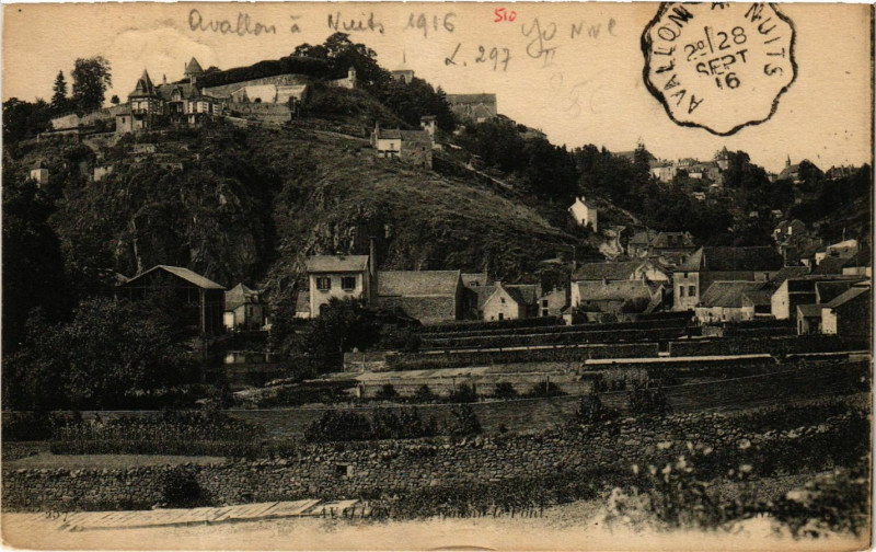 Carte postale ancienne Avallon - Nuits 1916 à Avallon