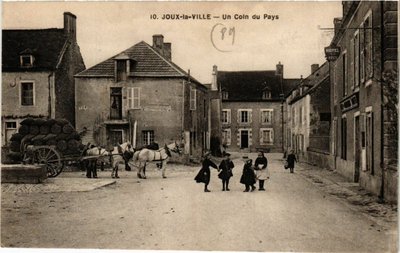 Carte postale ancienne Joux-la-Ville - Un Coin du Pays à Joux-la-Ville