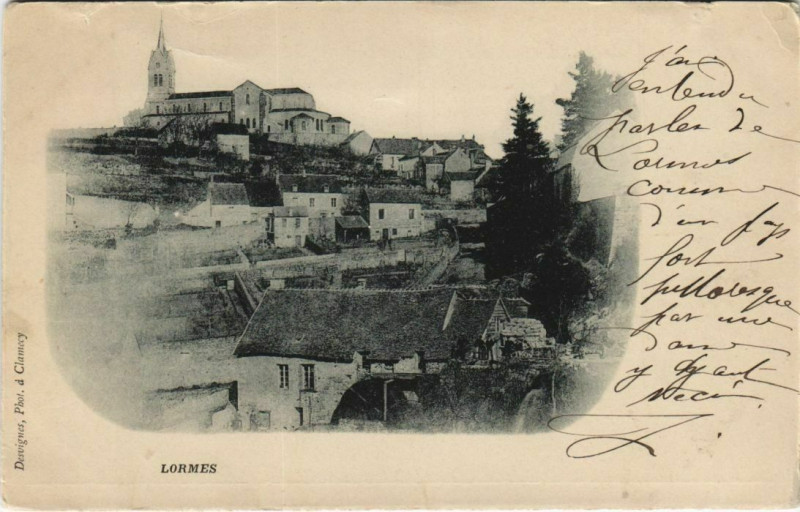 Carte postale ancienne Lormes à Lormes