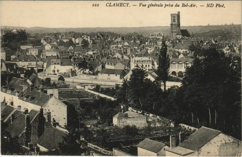 Carte postale ancienne Clamecy Vue Generale à Clamecy