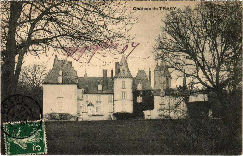 Carte postale ancienne Chateau de Tracy Nievre