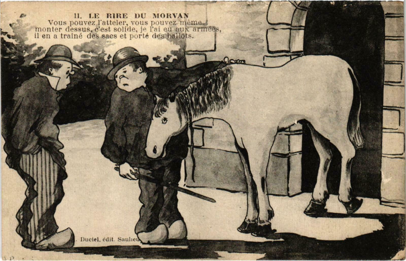 Carte postale ancienne Le Rire du Morvan Nievre