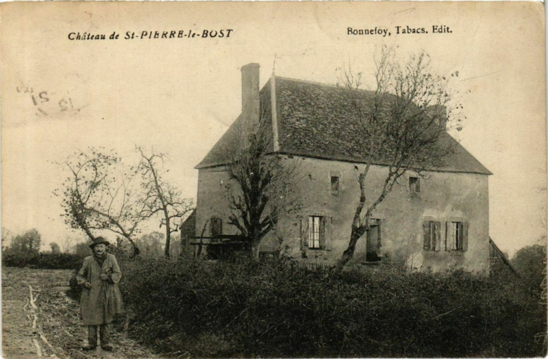 Carte postale ancienne Chateau de Saint-Pierre-le-Bost