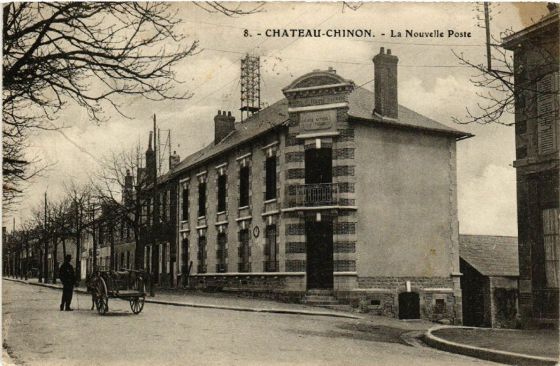Carte postale ancienne Chateau-Chinon - La Nouvelle Poste