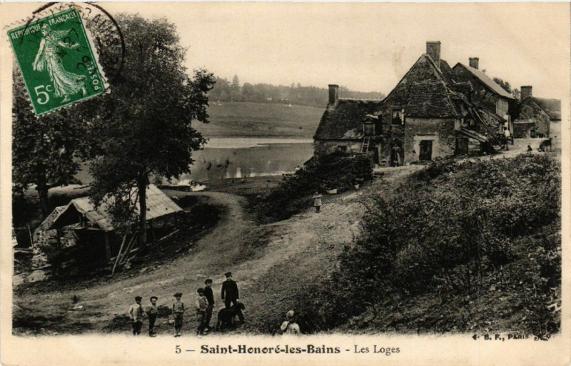 Carte postale ancienne Saint-Honore-les-Bains - Les Loges à Saint-Honoré-les-Bains