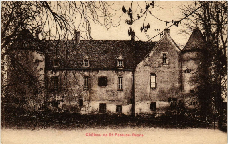 Carte postale ancienne Chateau de Saint-Pareuse-Besne
