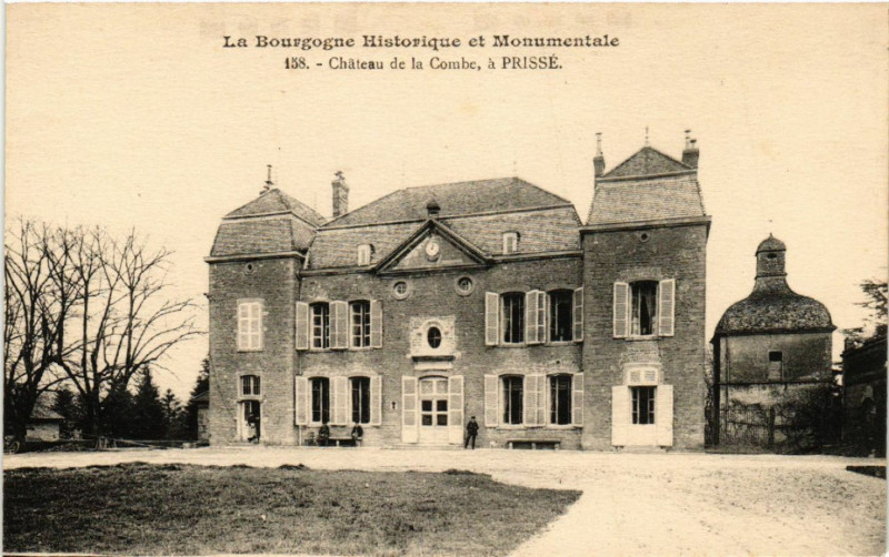 Carte postale ancienne La Bourgogne Hist. et Mon. - Chateau de la Combe a Prisse