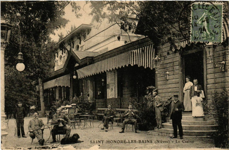 Carte postale ancienne Saint-Honore-les--Bains - Le Casino