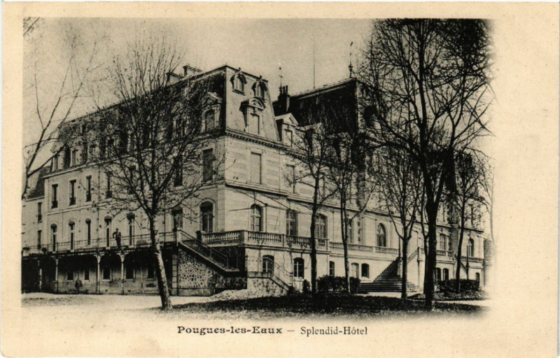 Carte postale ancienne Pongues-les-Eaux - Splendid-Hotel