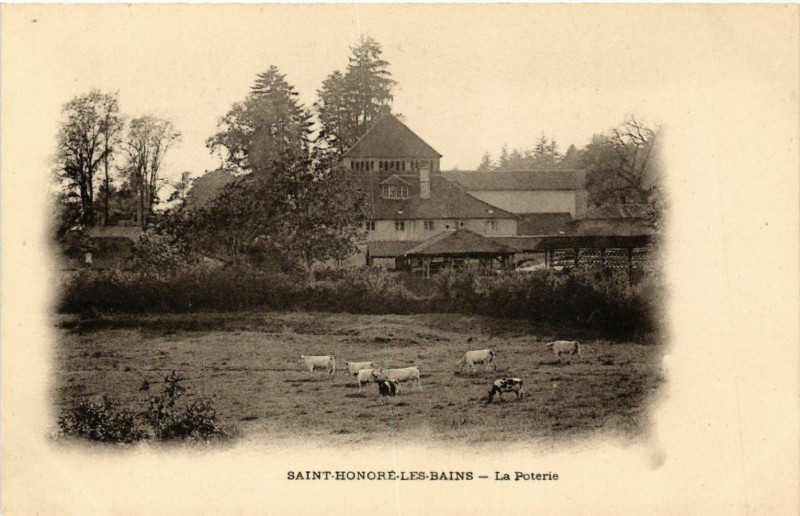 Carte postale ancienne Saint-Honore-les-Bains - Le Poterie à Saint-Honoré-les-Bains