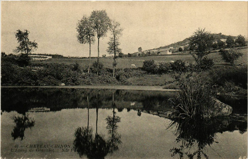 Carte postale ancienne Chateau-Chinon - L'Etang d'e Gravillot