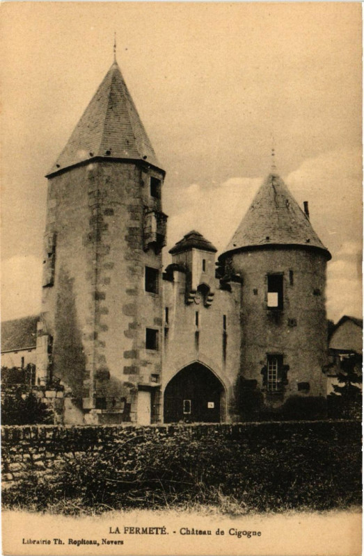 Carte postale ancienne La Fermete - Chateau de Cigogne à La Fermeté
