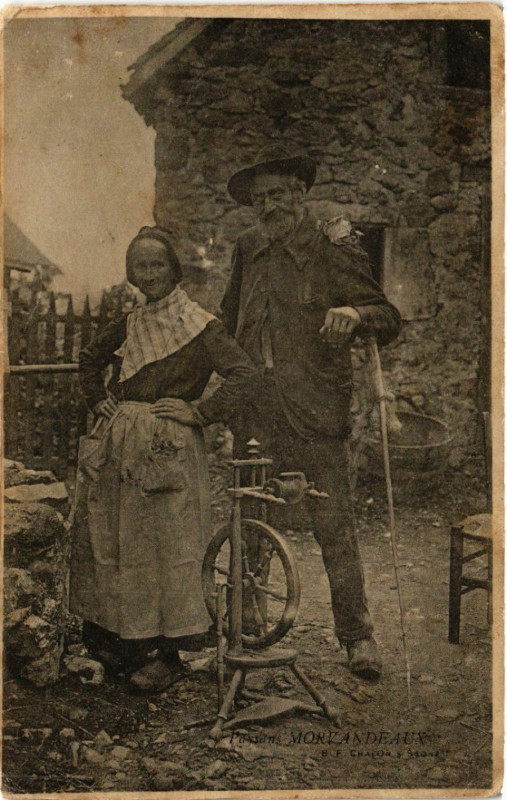 Carte postale ancienne Paysans MORVANdeaux