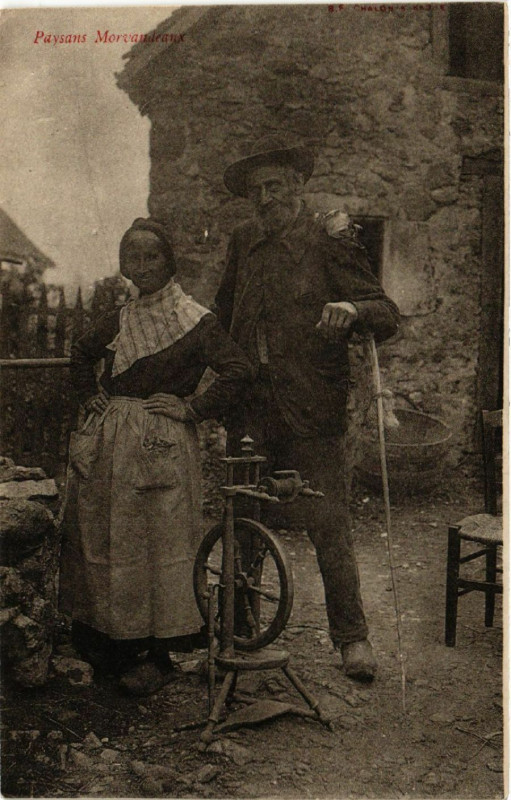 Carte postale ancienne Paysans MORVANdeaux