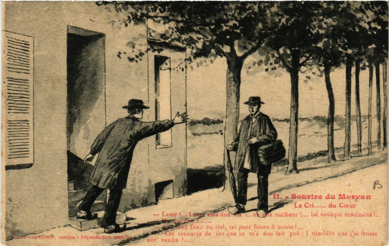 Carte postale ancienne Sourire du Morvan - Le Cri du Coeur