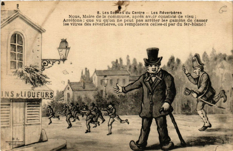 Carte postale ancienne Les Scenes du Centre - Les Reverberes