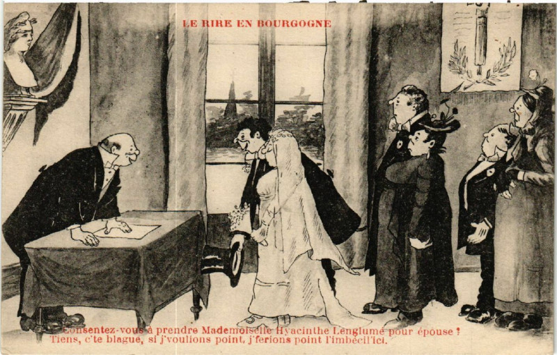 Carte postale ancienne Le Rire en Bourgogne