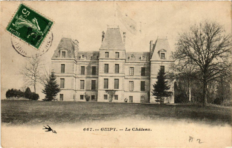 Carte postale ancienne Guipy - Le Chateau à Guipy