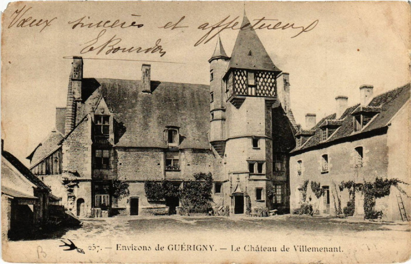 Carte postale ancienne Env. de Guerigny - Le Chateau de Villemenant à Guérigny