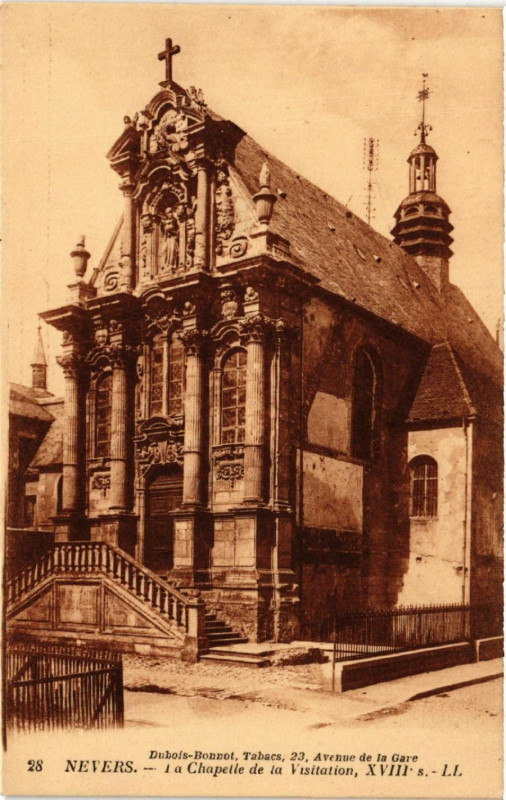 Carte postale ancienne Nevers - La Chapelle de la Visitation Xviii s. à Nevers