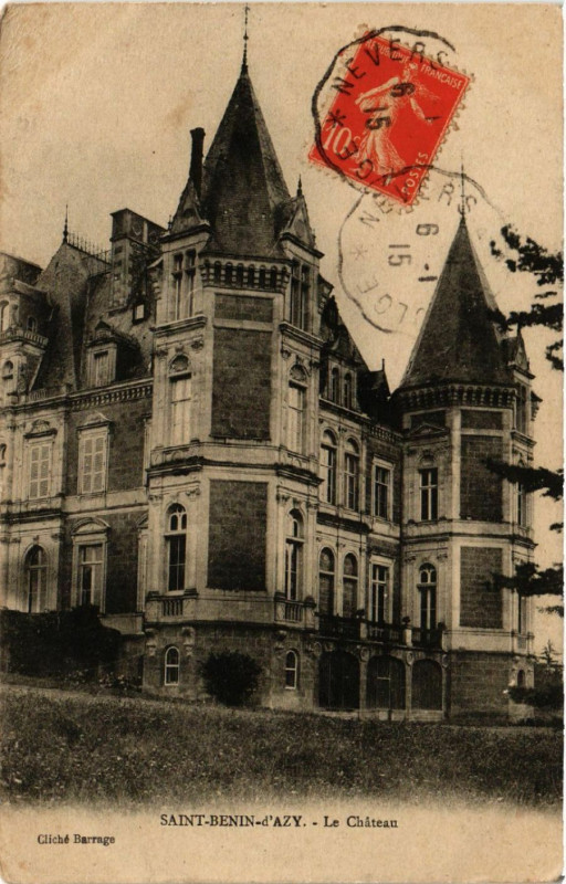 Carte postale ancienne Saint-Benin d'Azy - Le Chateau à Saint-Benin-d'Azy