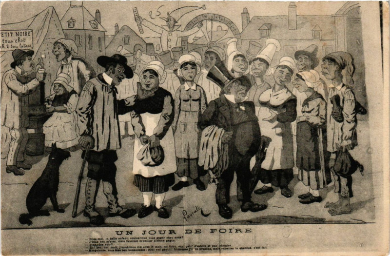 Carte postale ancienne Un Jour de Foire